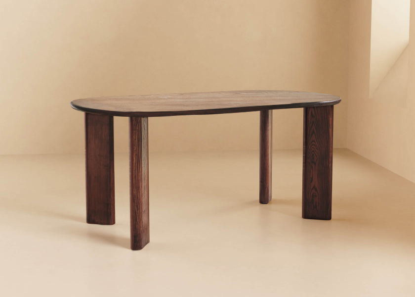 Table à manger rectangulaire en bois BAOBAB - Kipli