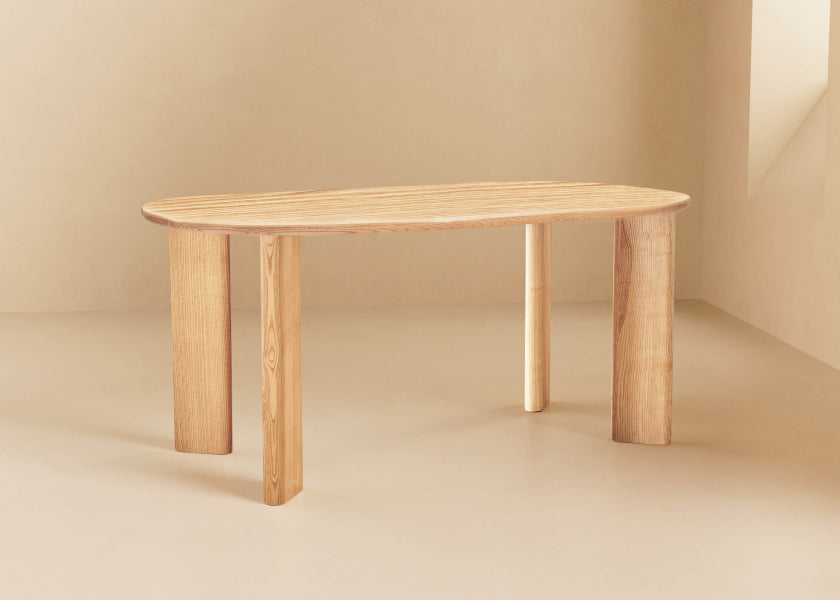 Table à manger rectangulaire en bois BAOBAB - Kipli