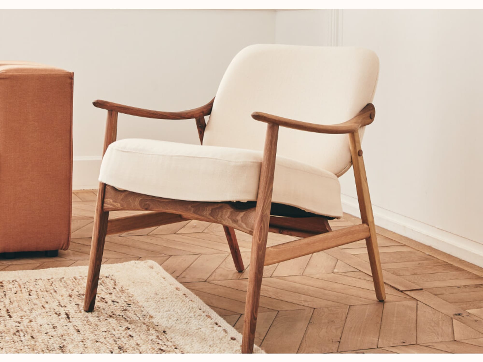 Houten fauteuil LYRA - Kipli