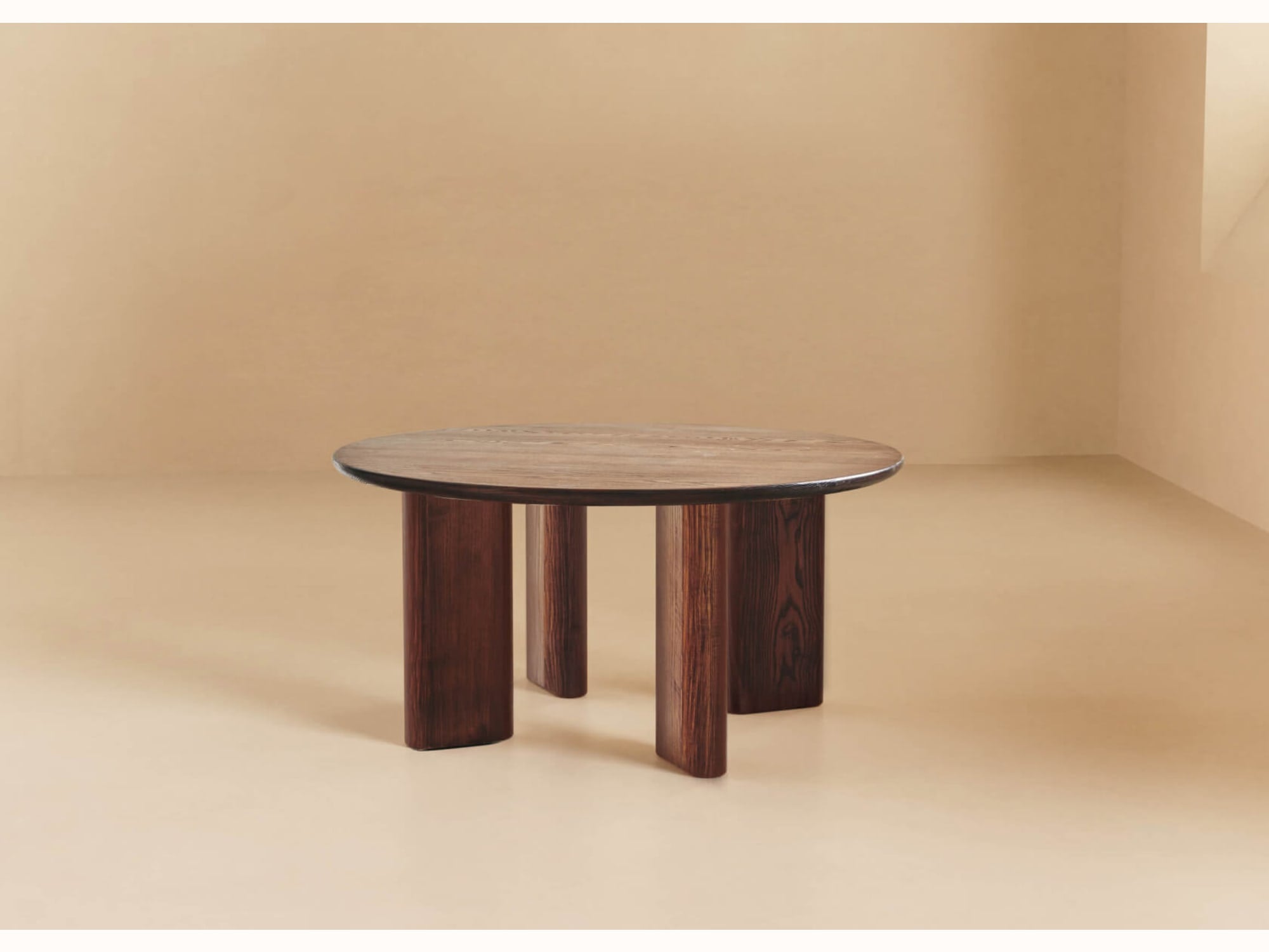 Table basse en bois ronde BAOBAB - 90 cm - Kipli
