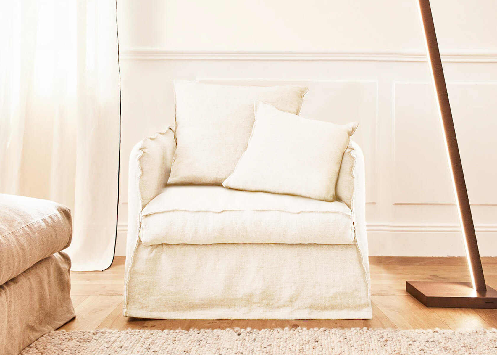 Fauteuil en lin OLIA - Kipli