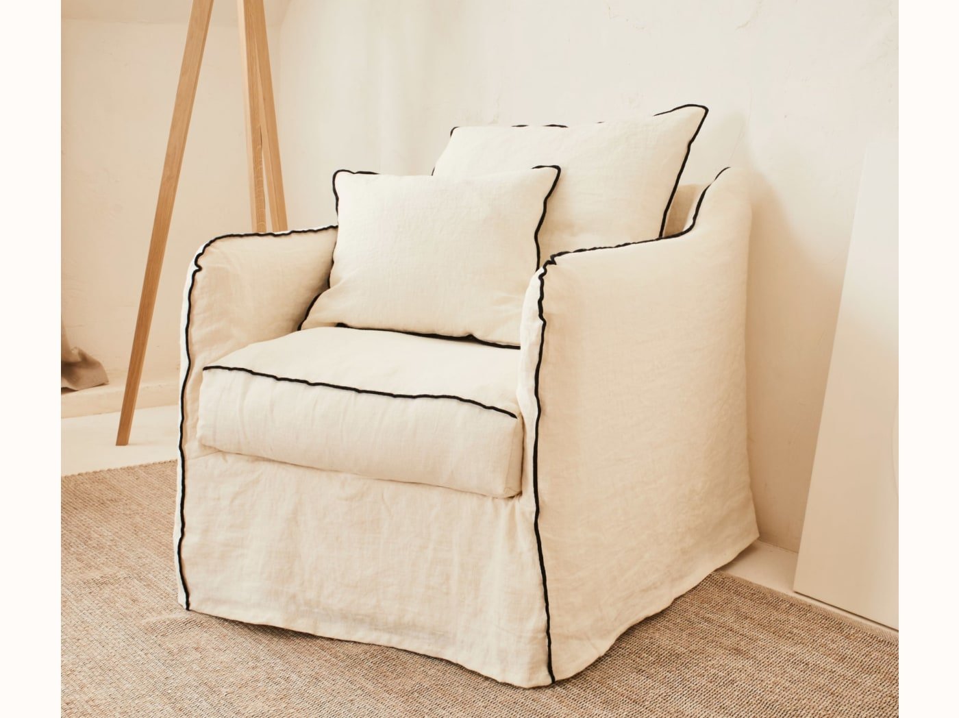 Leinen-Sessel OLIA – Kipli