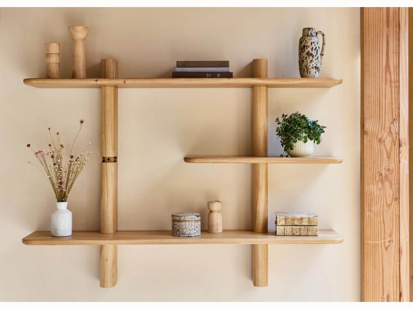 Modulares Wandregal aus Massivholz BAOBAB – Kipli