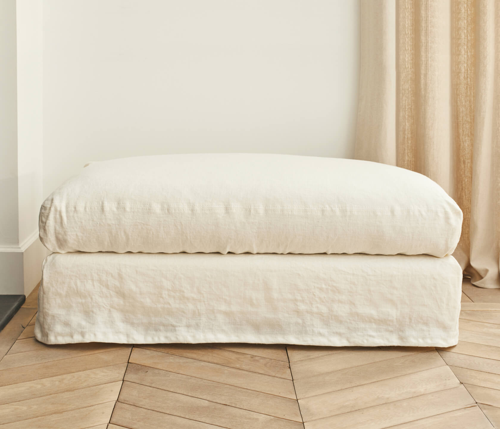 Pouf en lin PALM - Kipli