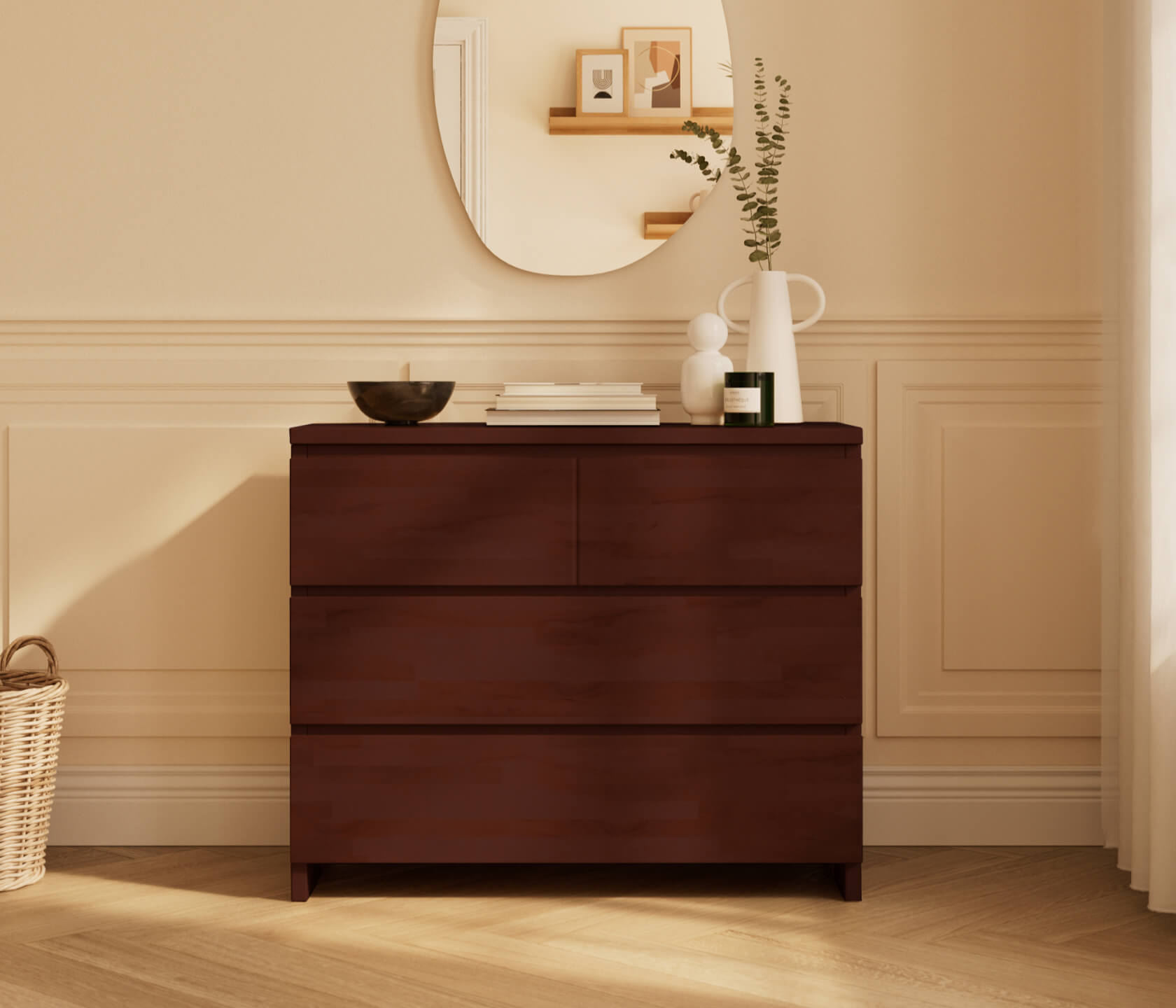 Commode en bois massif AVA - Kipli
