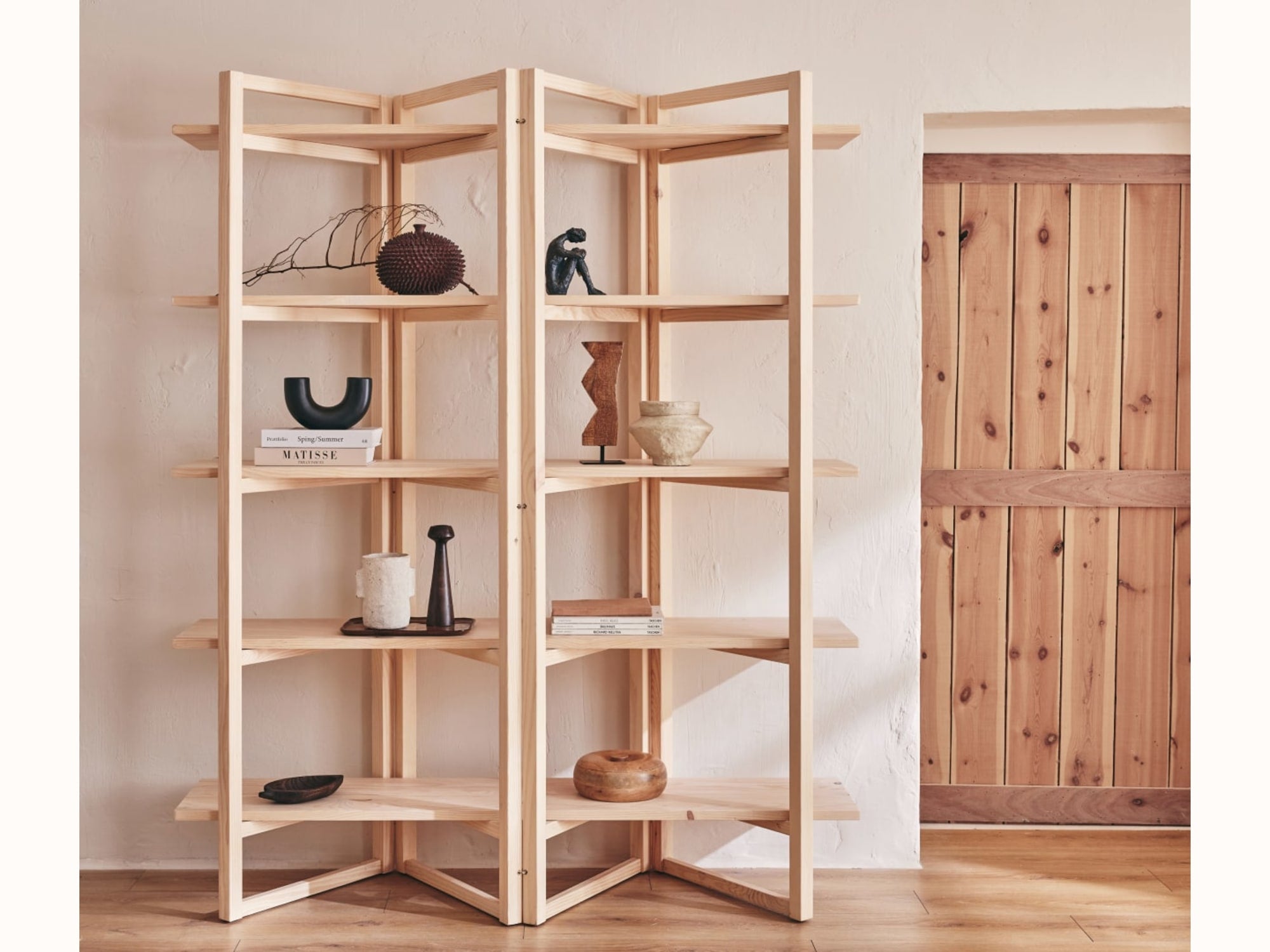 Étagère bibliothèque en bois massif ORI - Kipli