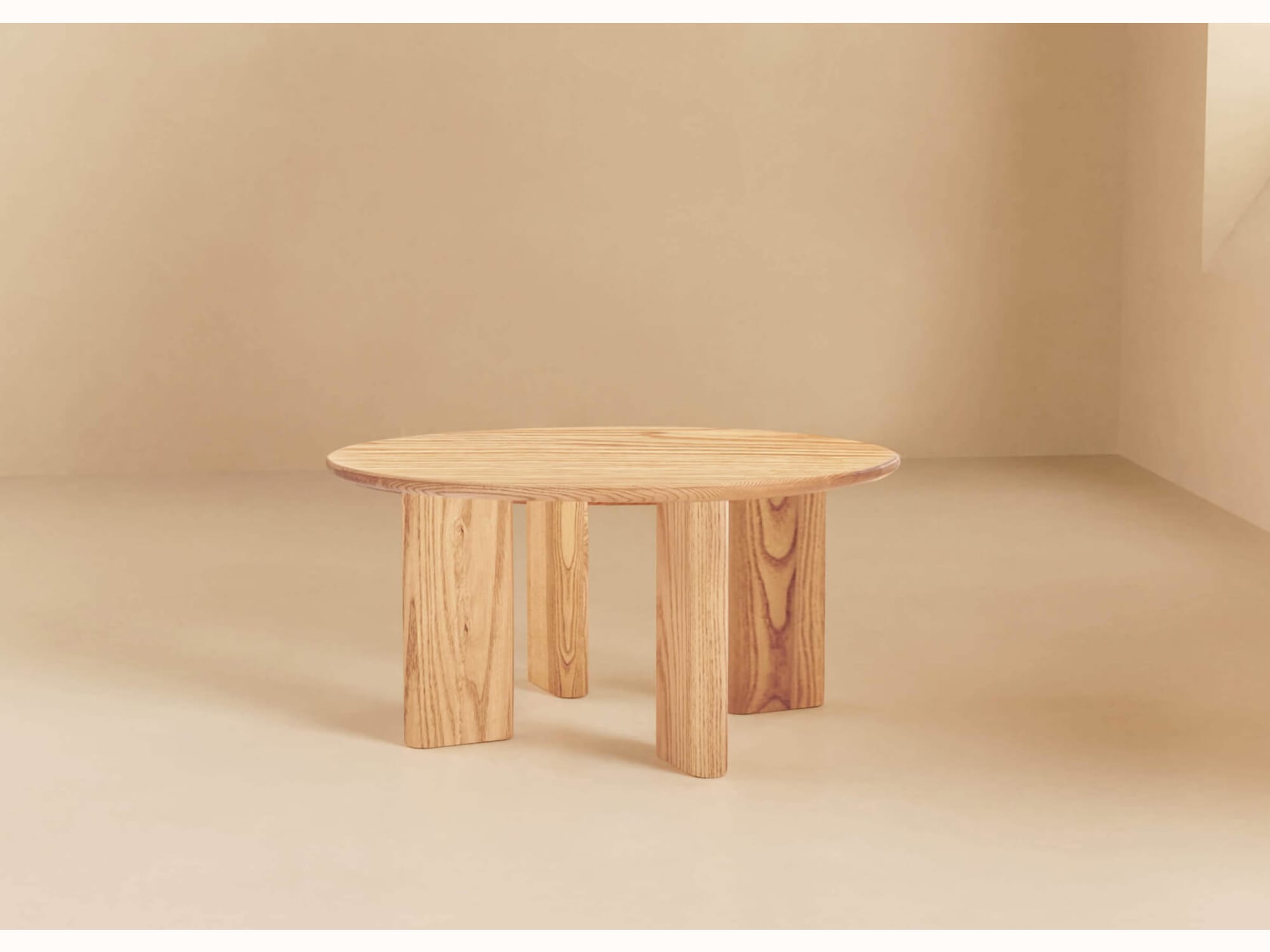 Table basse en bois ronde BAOBAB - 90 cm - Kipli