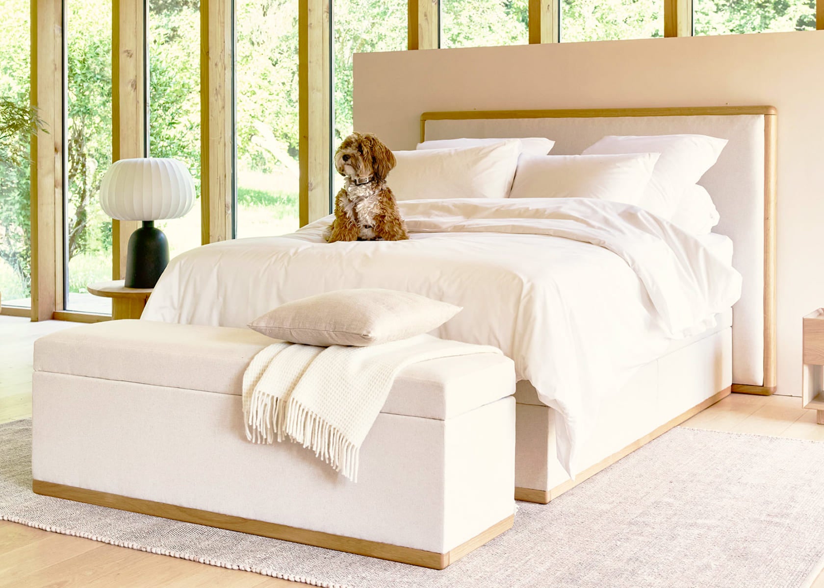 La Pause Solid Wood Bench - Kipli