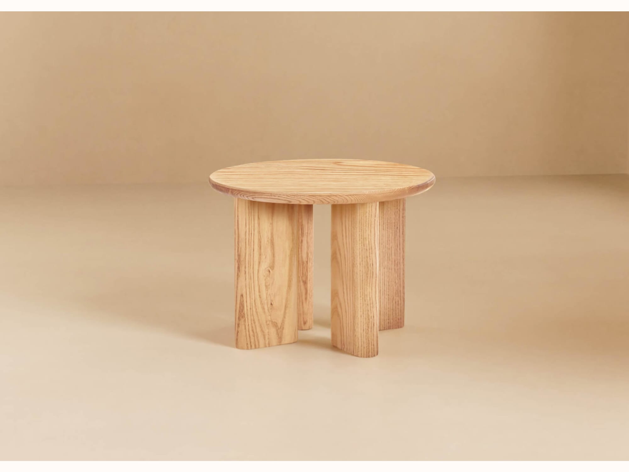 Table basse en bois ronde BAOBAB - 60 cm - Kipli