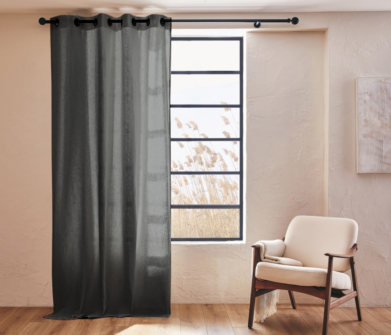 ALYA Natural Linen Curtain - Kipli