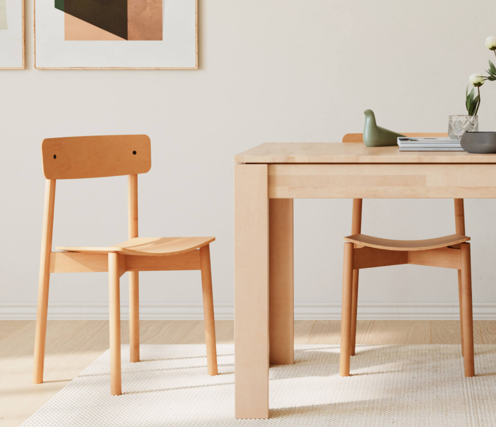 Silla de madera maciza MAIA (juego de 2) - Kipli