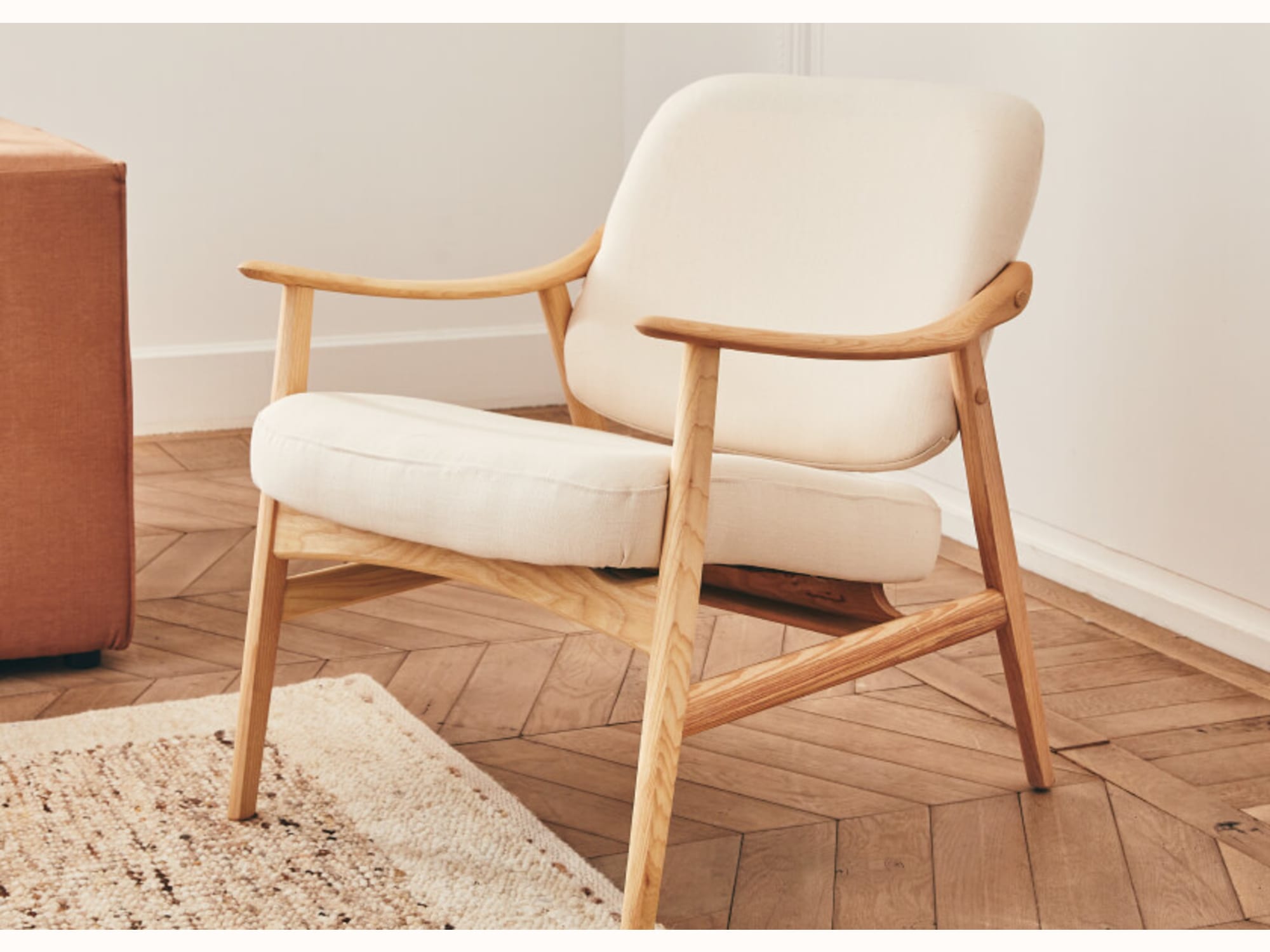 Houten fauteuil LYRA - Kipli