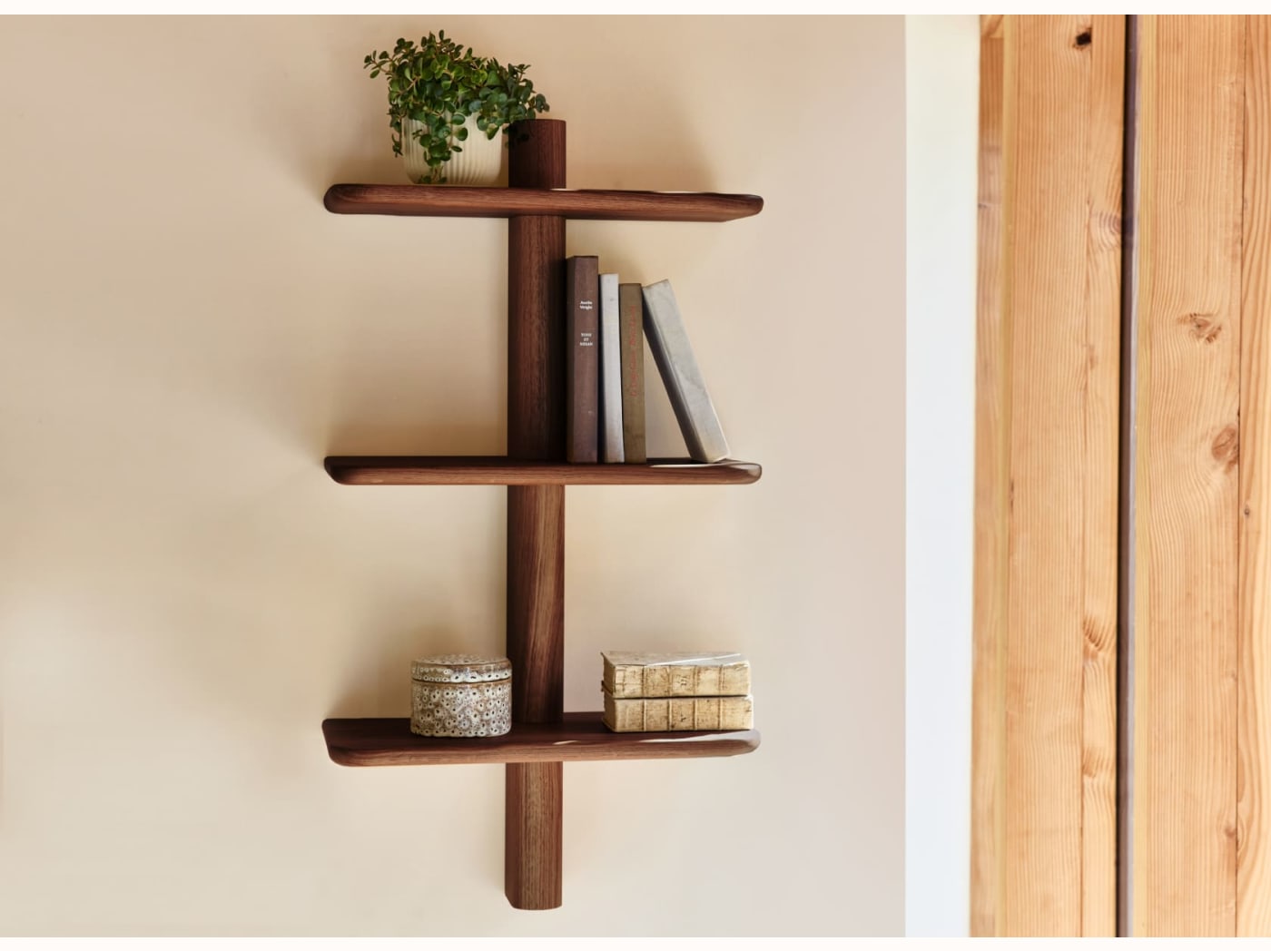 Étagère murale en bois massif BAOBAB - 3 tablettes - Kipli
