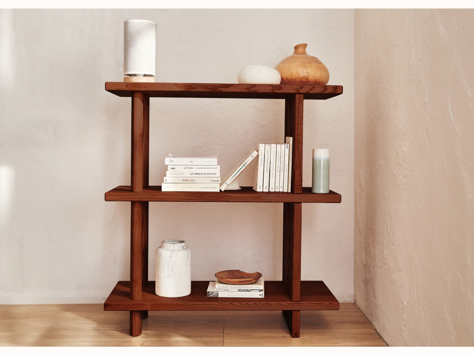 TORII Solid Wood Low Shelf - Kipli