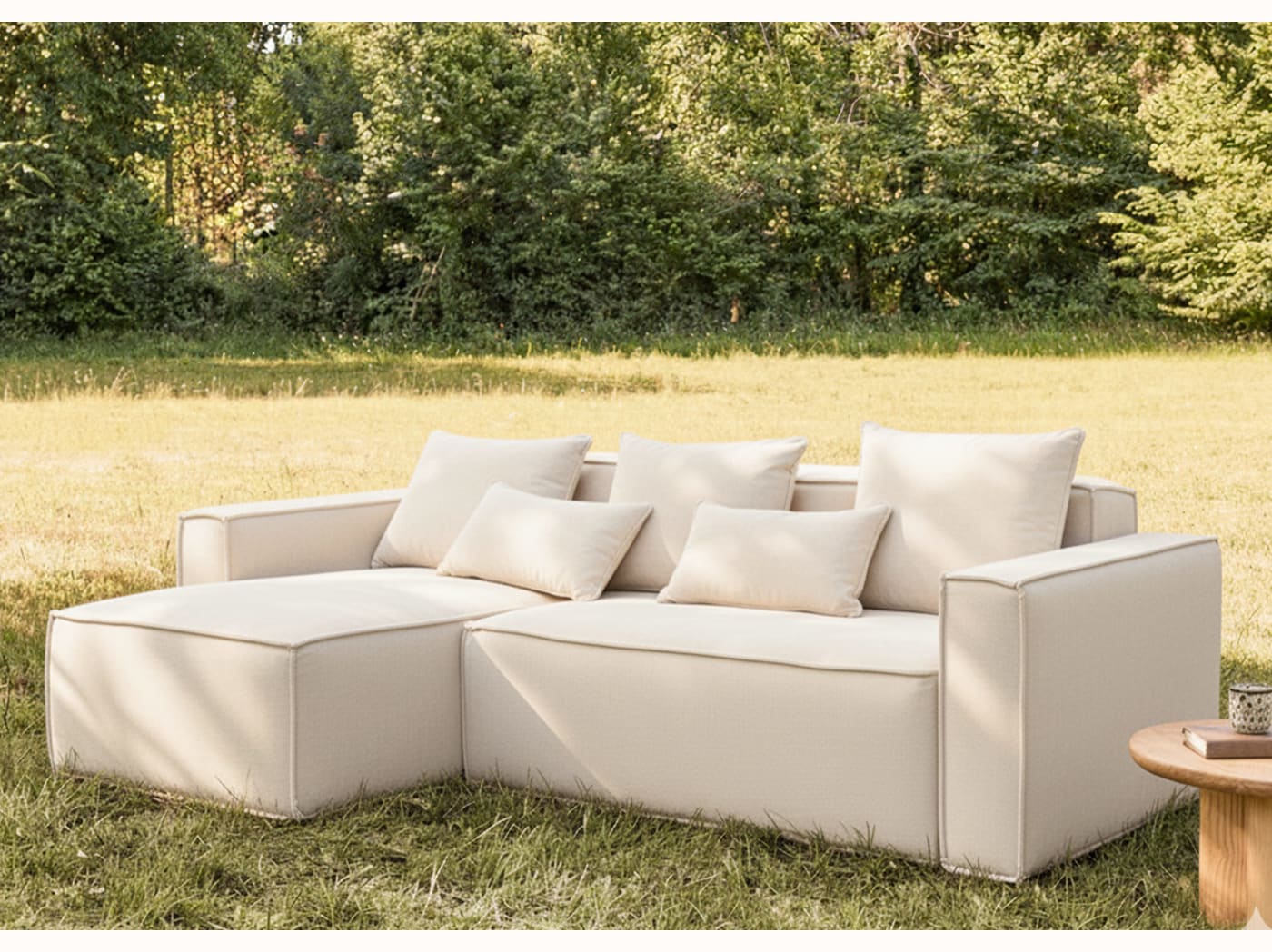 Canapé convertible d'angle FOLIA - Kipli