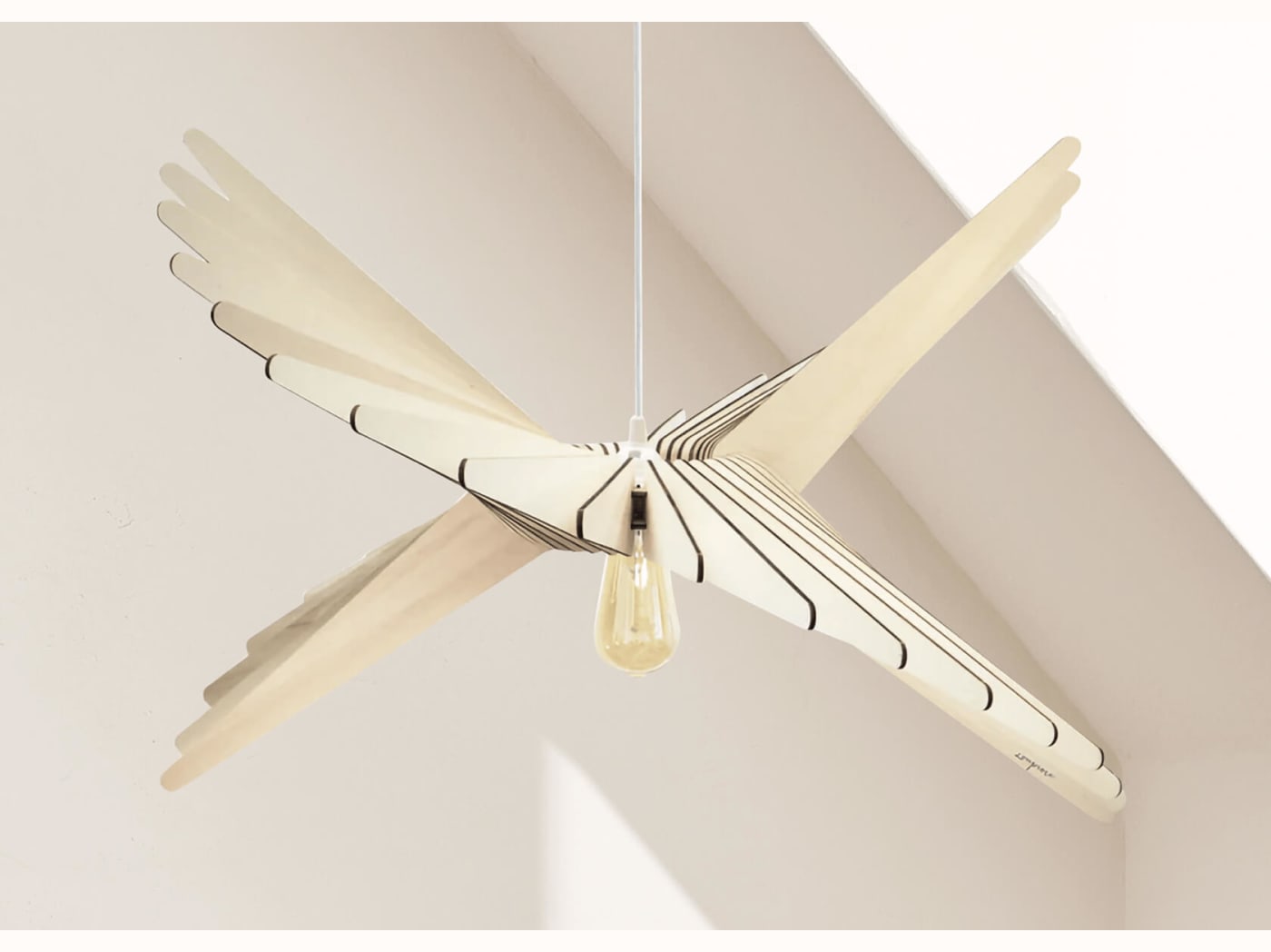 ALBATROS Wooden Pendant Light - Atelier Loupiote x Kipli - Kipli