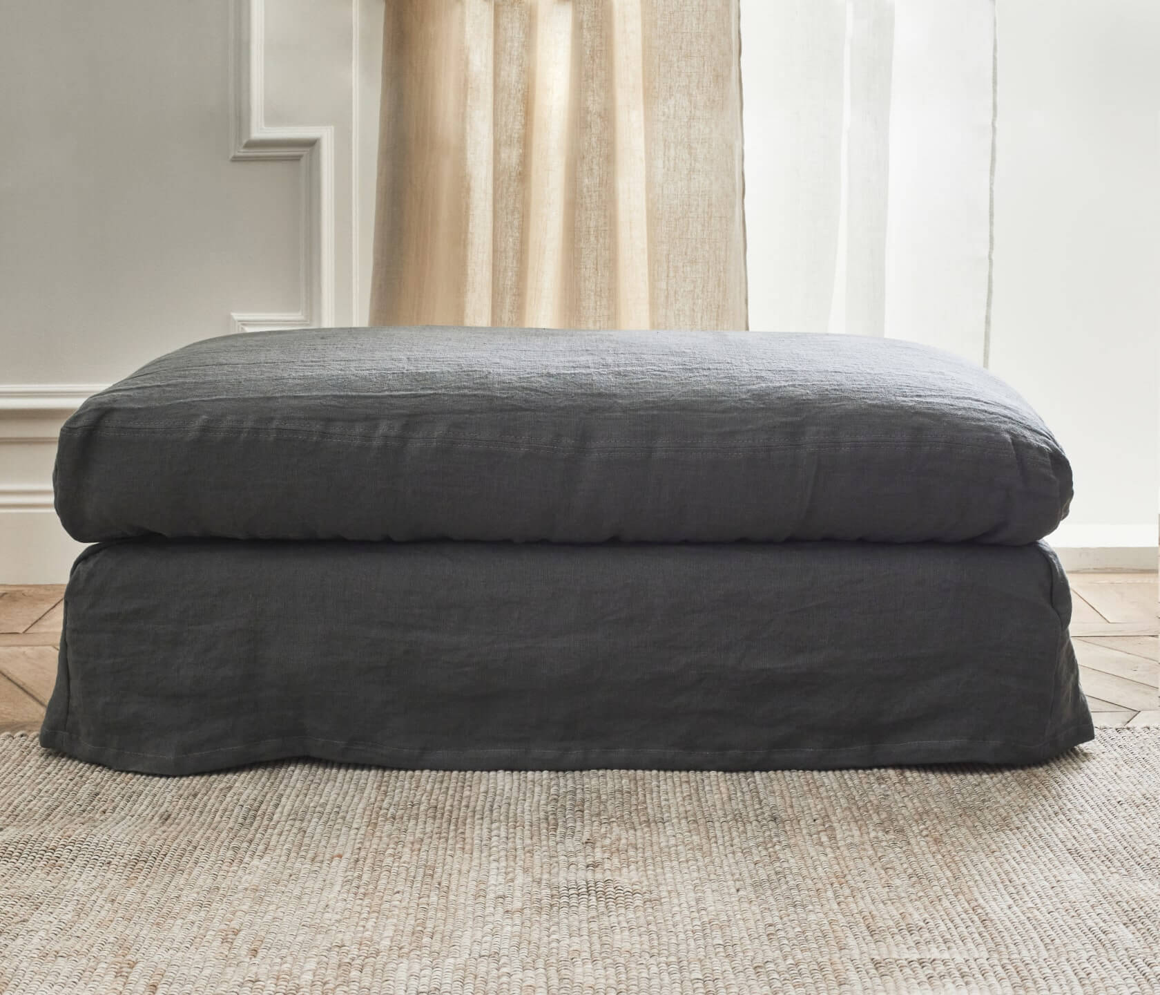 Pouf en lin PALM - Kipli