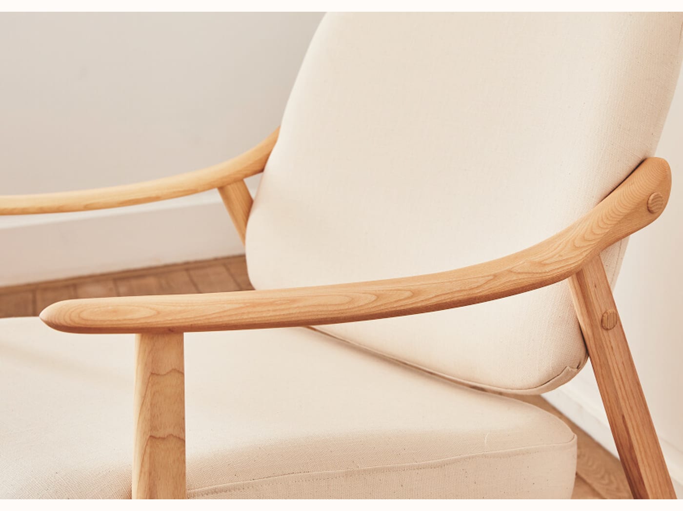 Houten fauteuil LYRA - Kipli