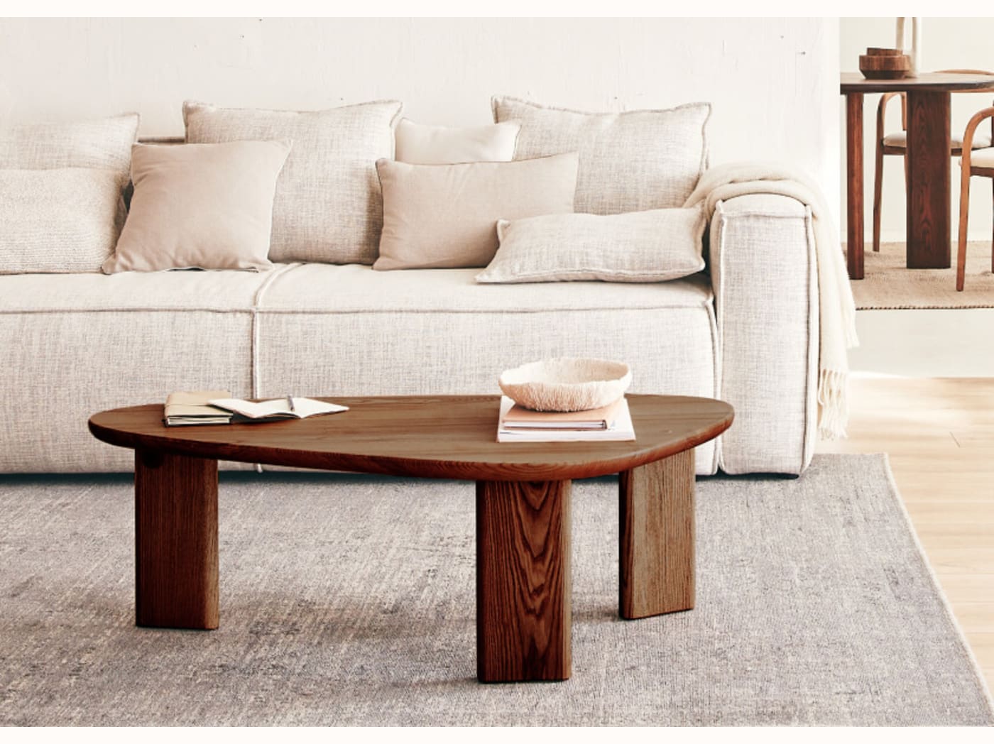 Table basse en bois organique BAOBAB - Kipli
