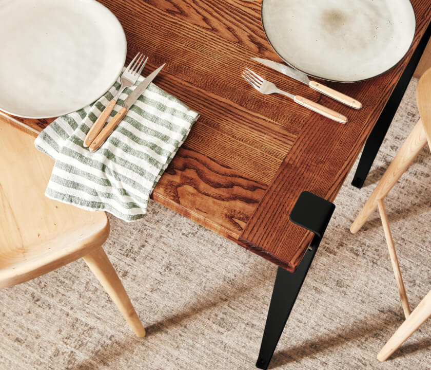 Table haute en bois massif ÉOS - Kipli x TIPTOE 80x80cm - Kipli