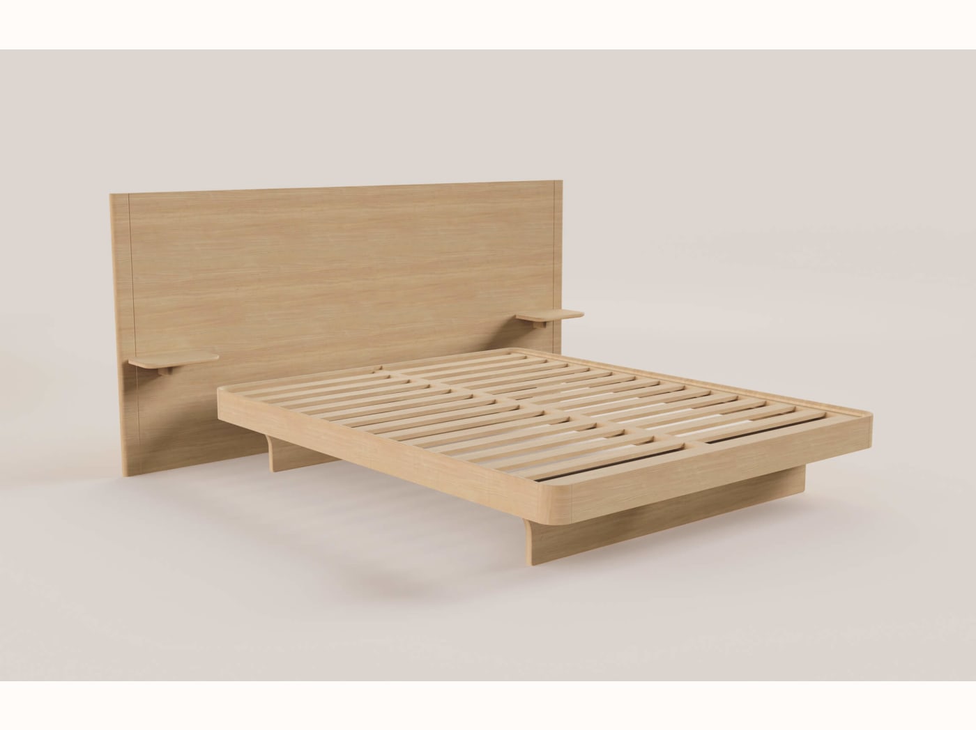 Tête de lit large avec tablettes Étang - Kipli