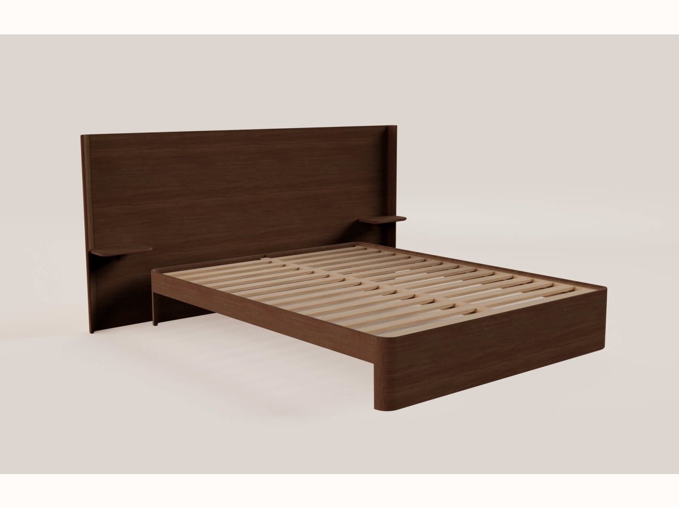 Tête de lit large avec tablettes Arche - Kipli
