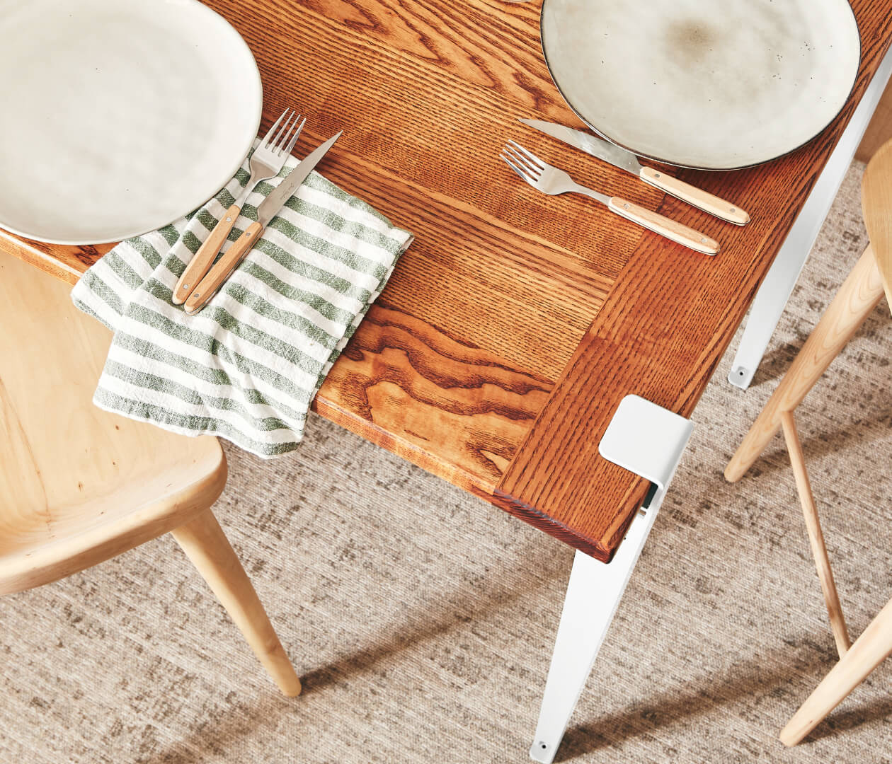 Table haute en bois massif ÉOS - Kipli x TIPTOE 80x80cm - Kipli