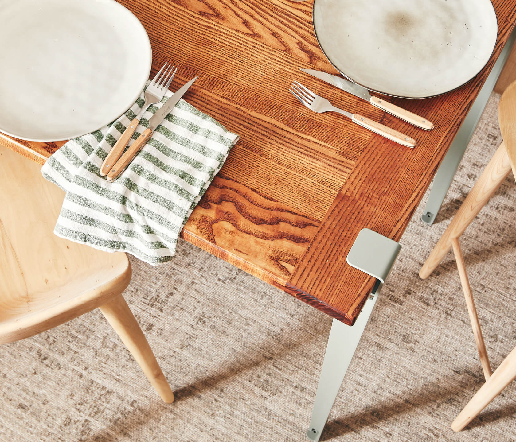 Table haute en bois massif ÉOS - Kipli x TIPTOE 80x80cm - Kipli