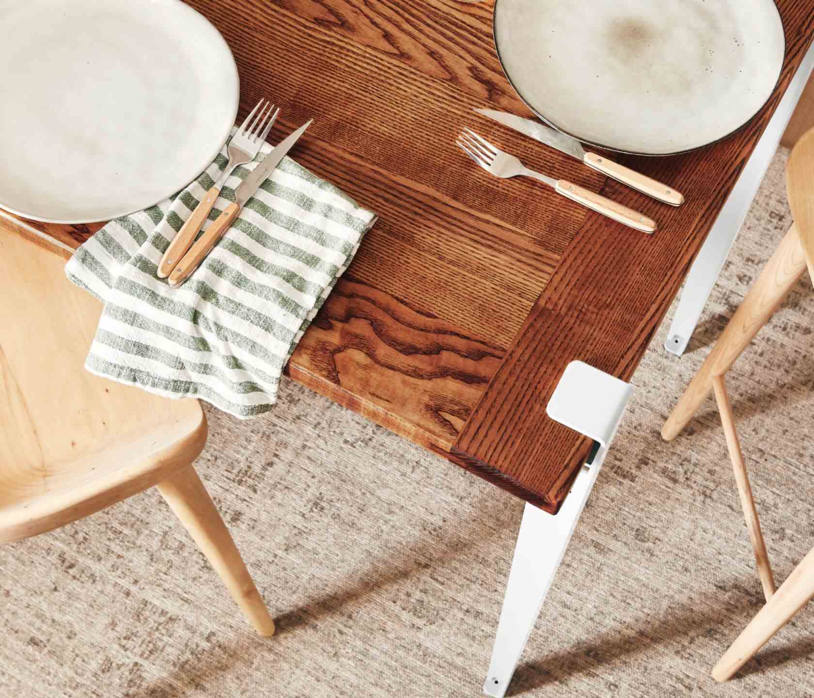 Table haute en bois massif ÉOS - Kipli x TIPTOE 80x80cm - Kipli