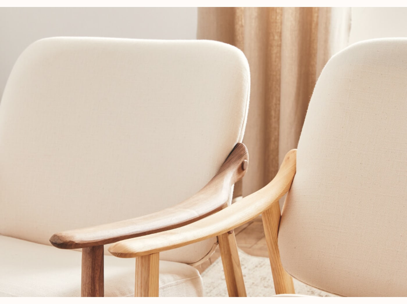 Houten fauteuil LYRA - Kipli