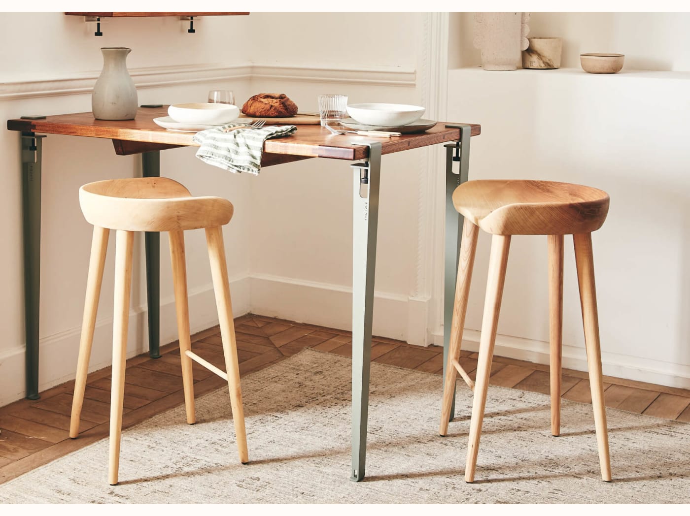 Tabouret en bois LYRA - Kipli