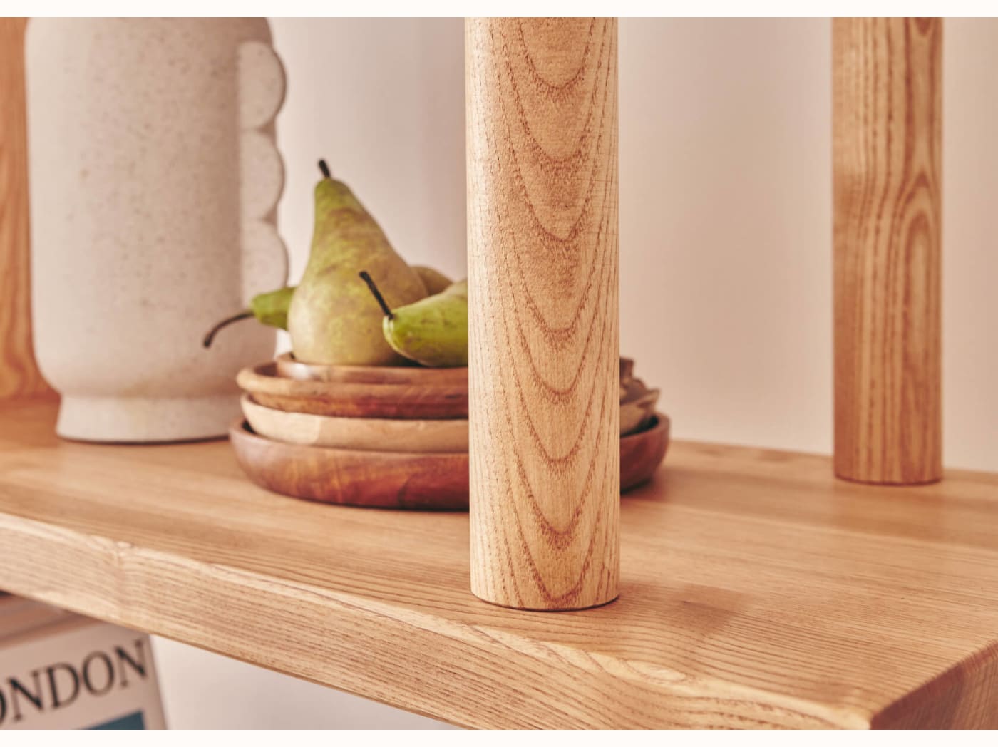 Hoge plank van massief hout TORII - Kipli