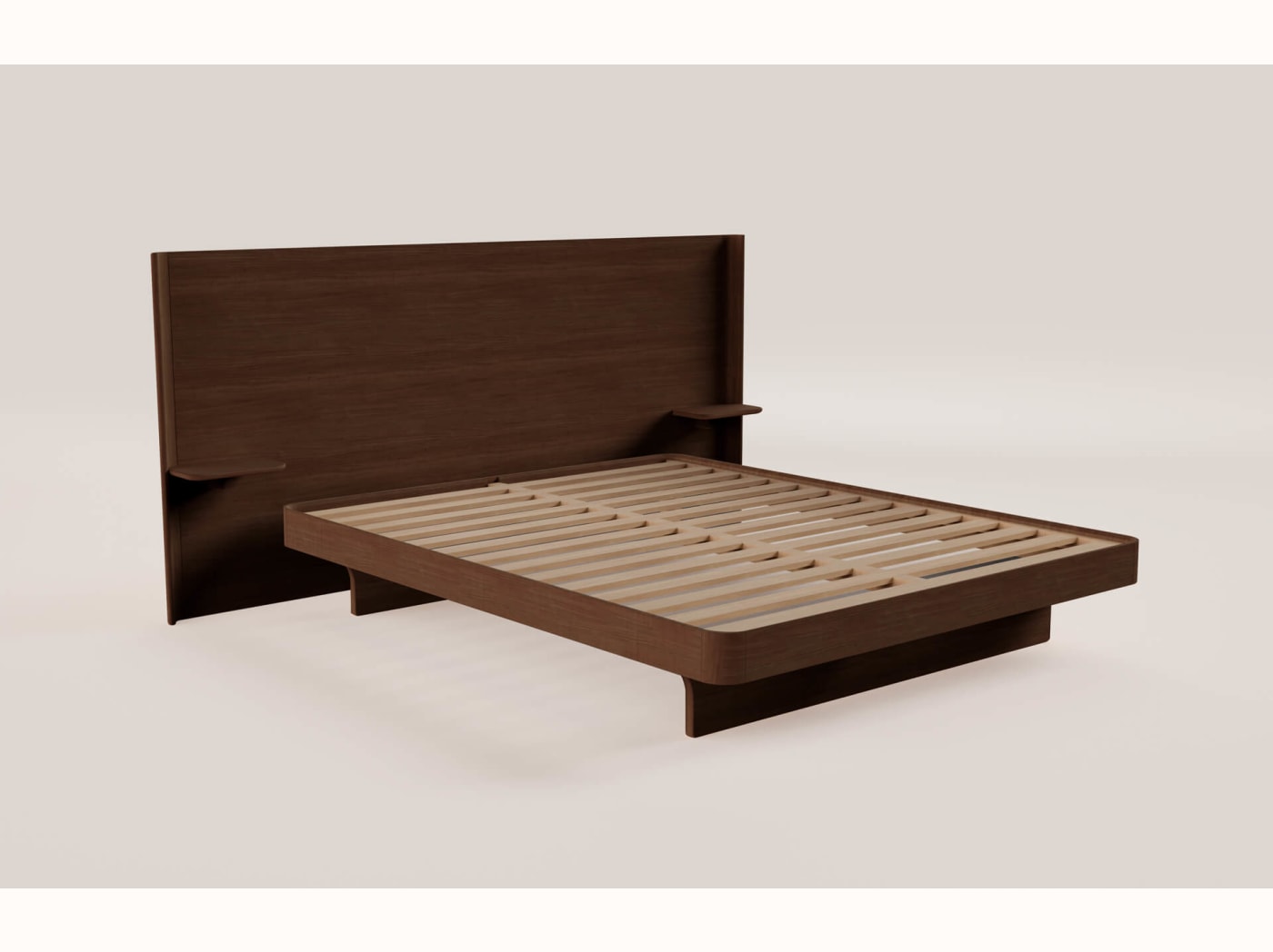 Tête de lit large avec tablettes Arche - Kipli