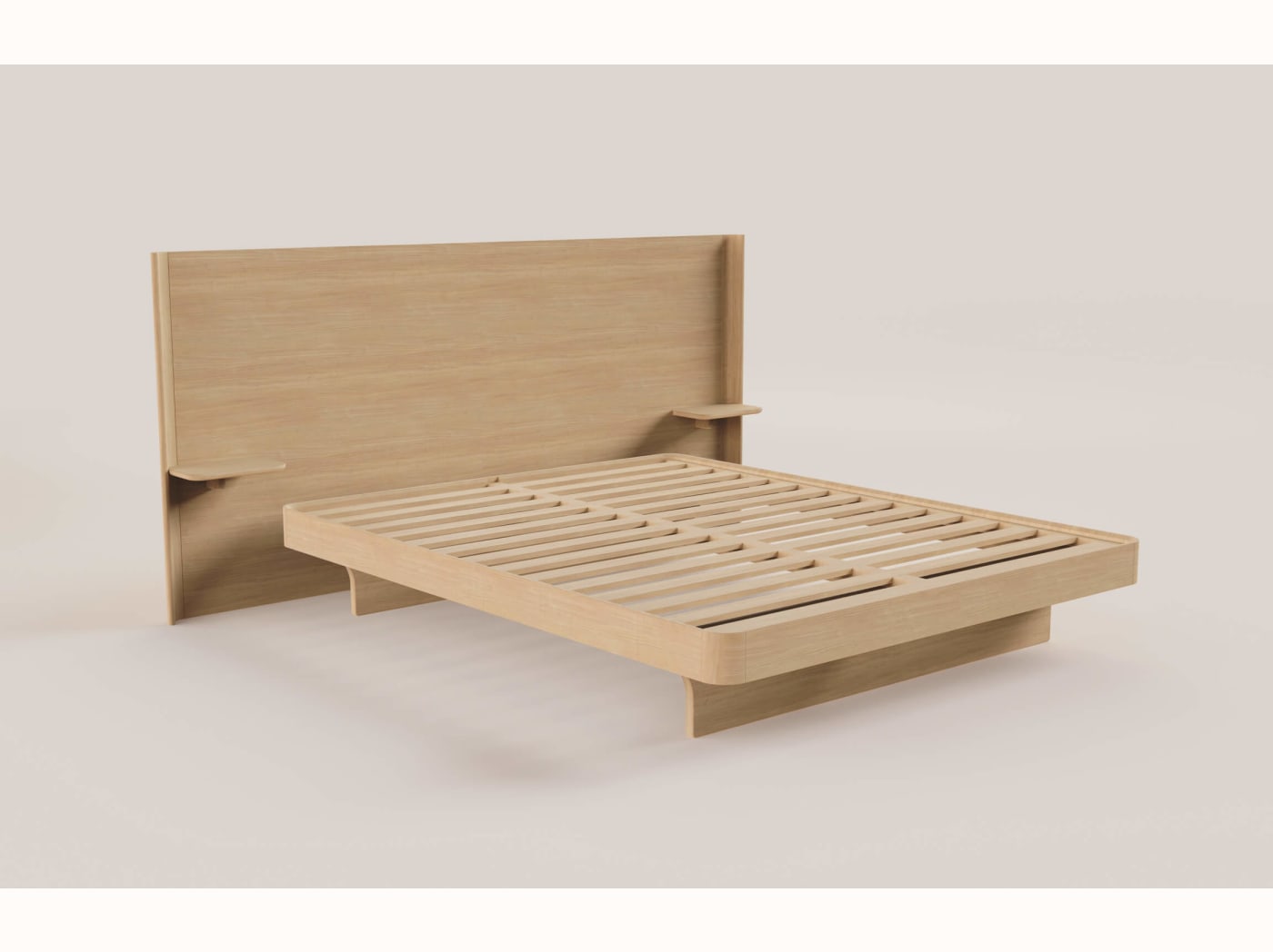Tête de lit large avec tablettes Arche - Kipli