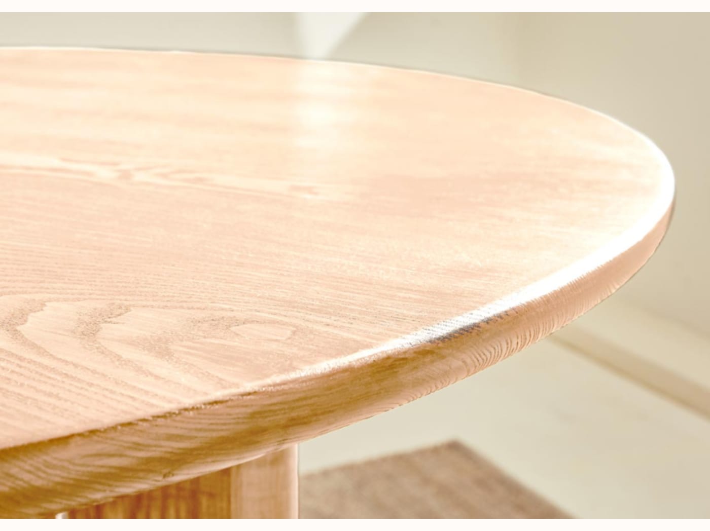 Table à manger ronde en bois massif BAOBAB - Kipli