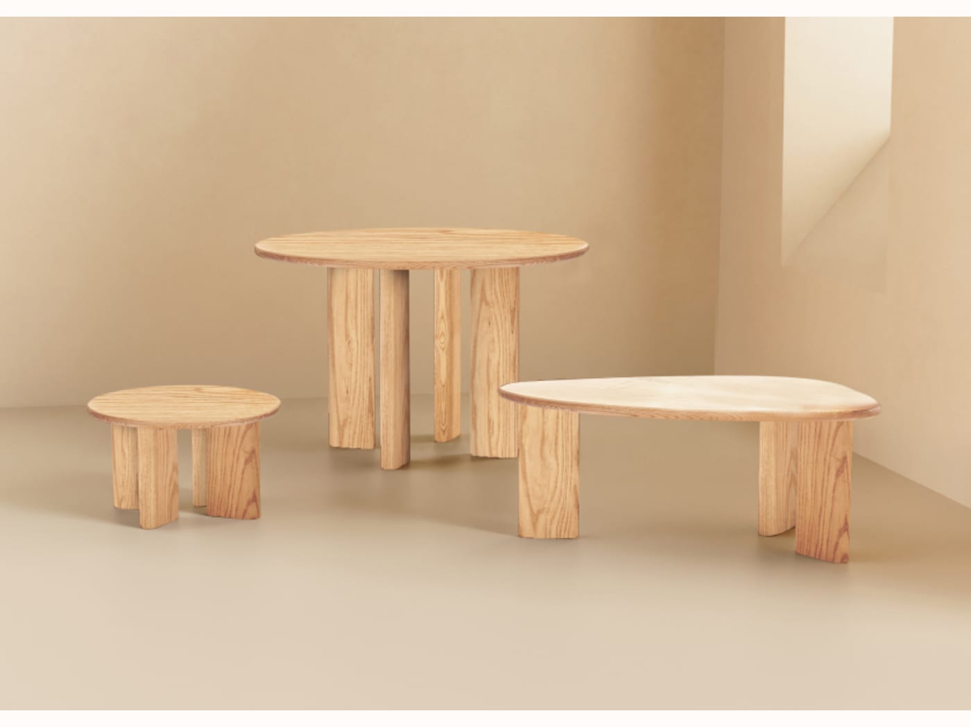 Table à manger rectangulaire en bois BAOBAB - Kipli