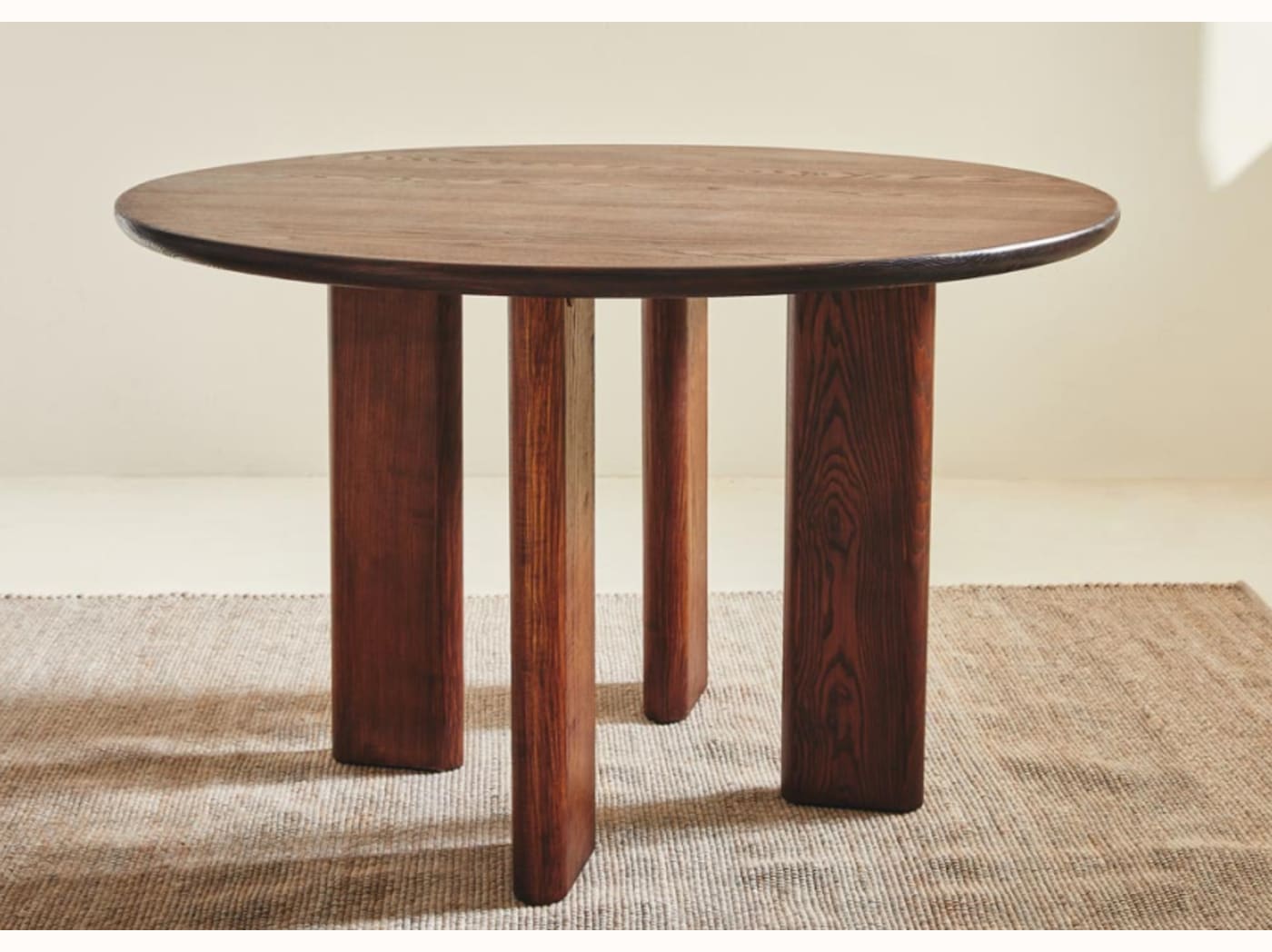 Table à manger ronde en bois massif BAOBAB - Kipli