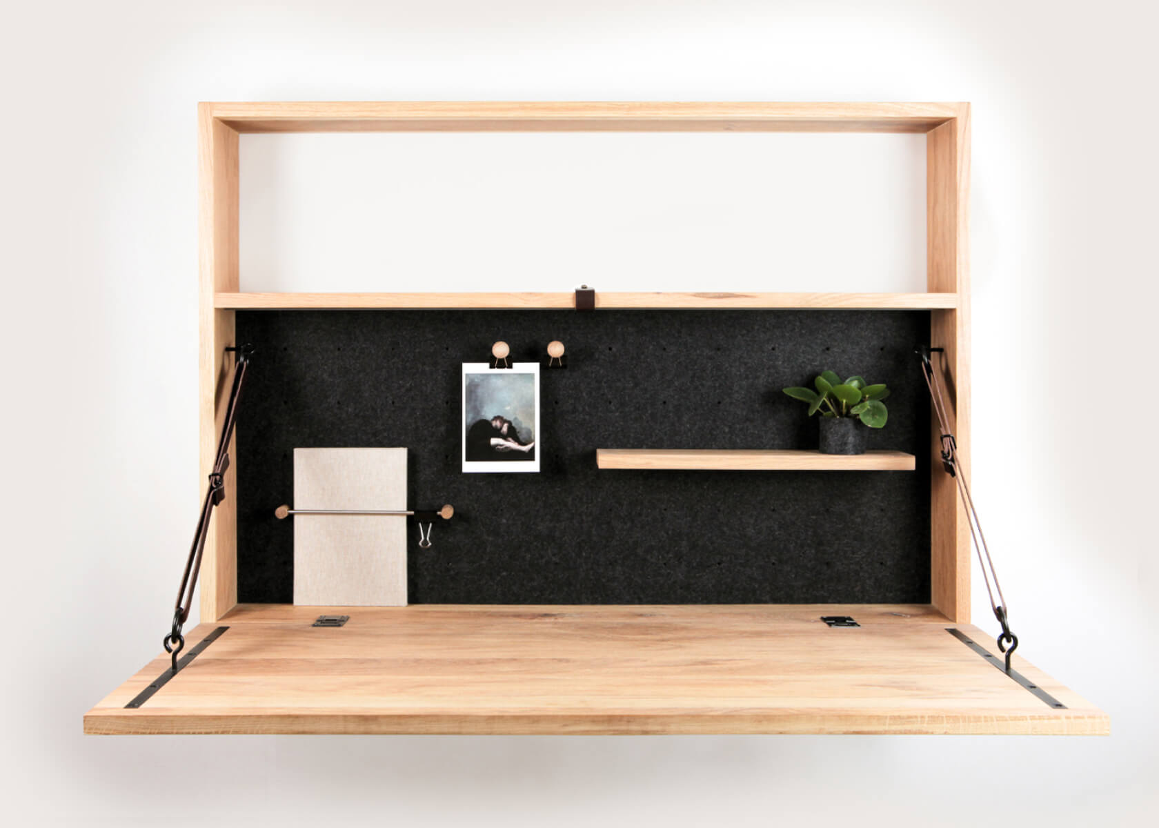 Eyao x Kipli Solid Wood Wall-Mounted Desk