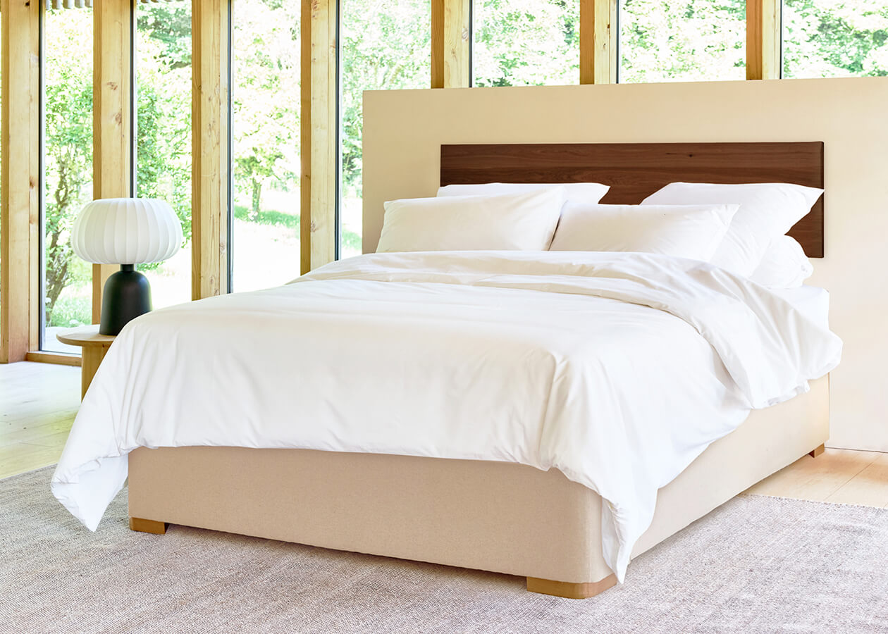 Base de cama estofada com molas premium - LE LAC