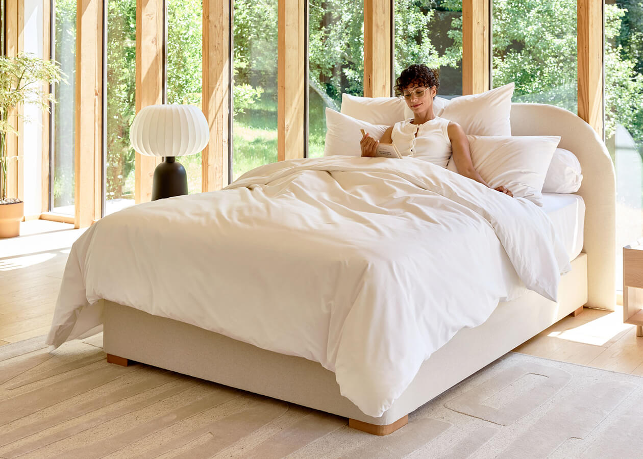 Base de cama estofada com molas premium - LE LAC