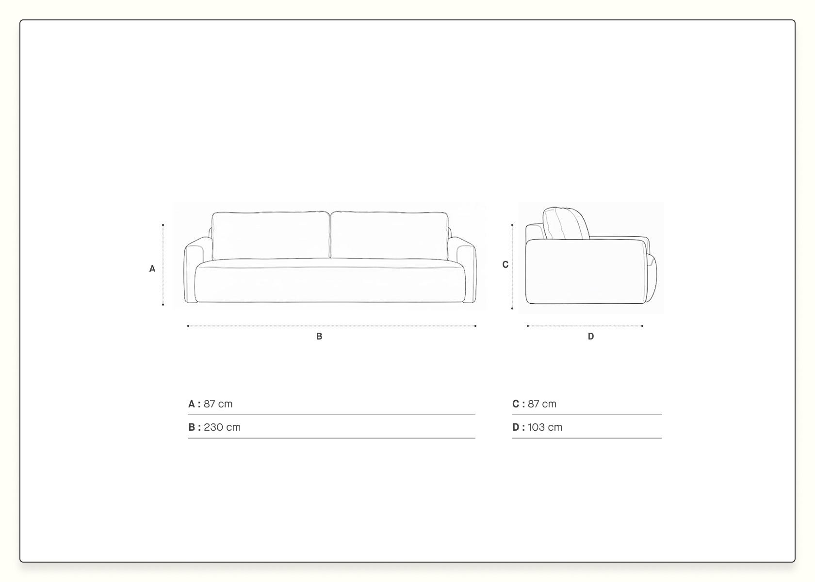 Canapé convertible CLOUD - Kipli