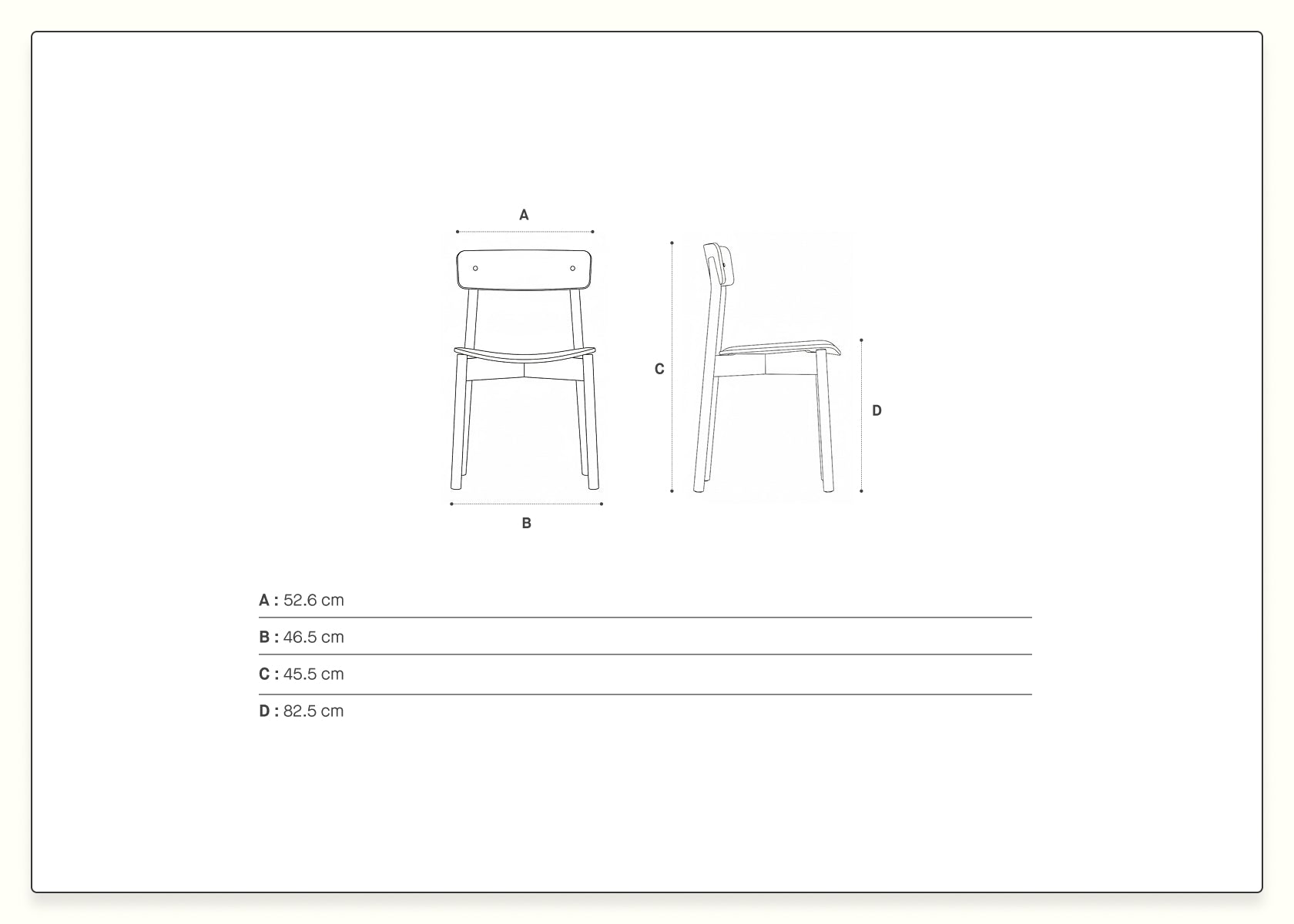 Silla de madera maciza MAIA (juego de 2) - Kipli