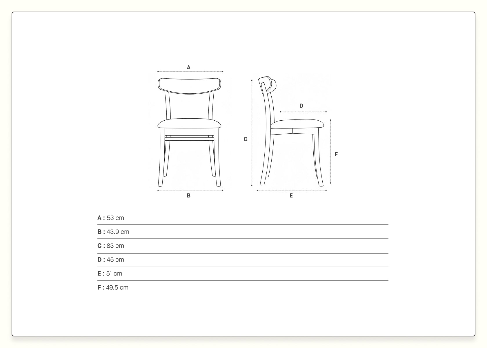Massivholzstuhl „TULIPE“ (2er-Set) – Kipli