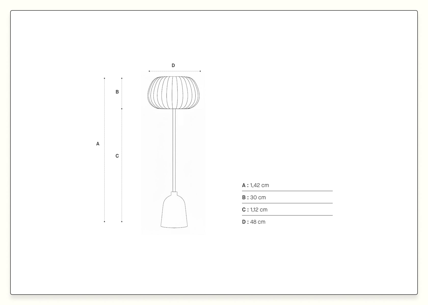 Hikari-staande lamp - Kipli