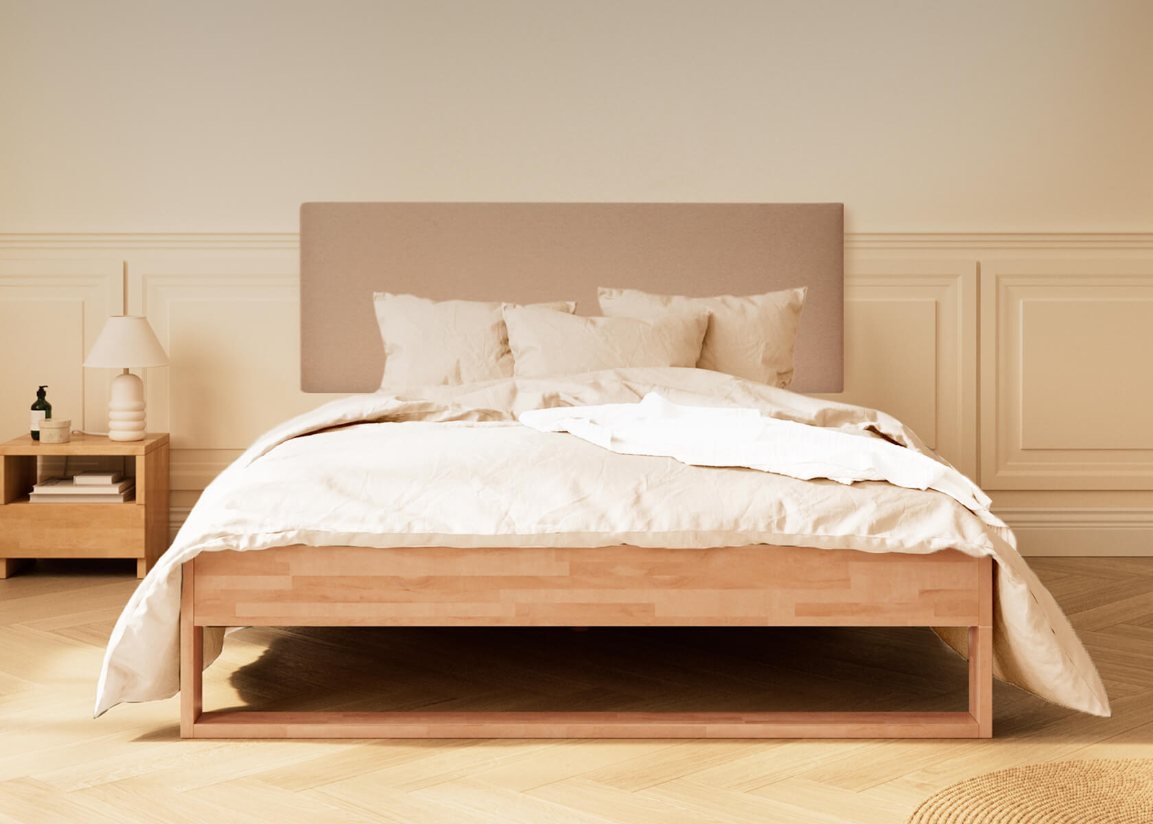 Cama con somier de madera maciza AVA - IT - Kipli