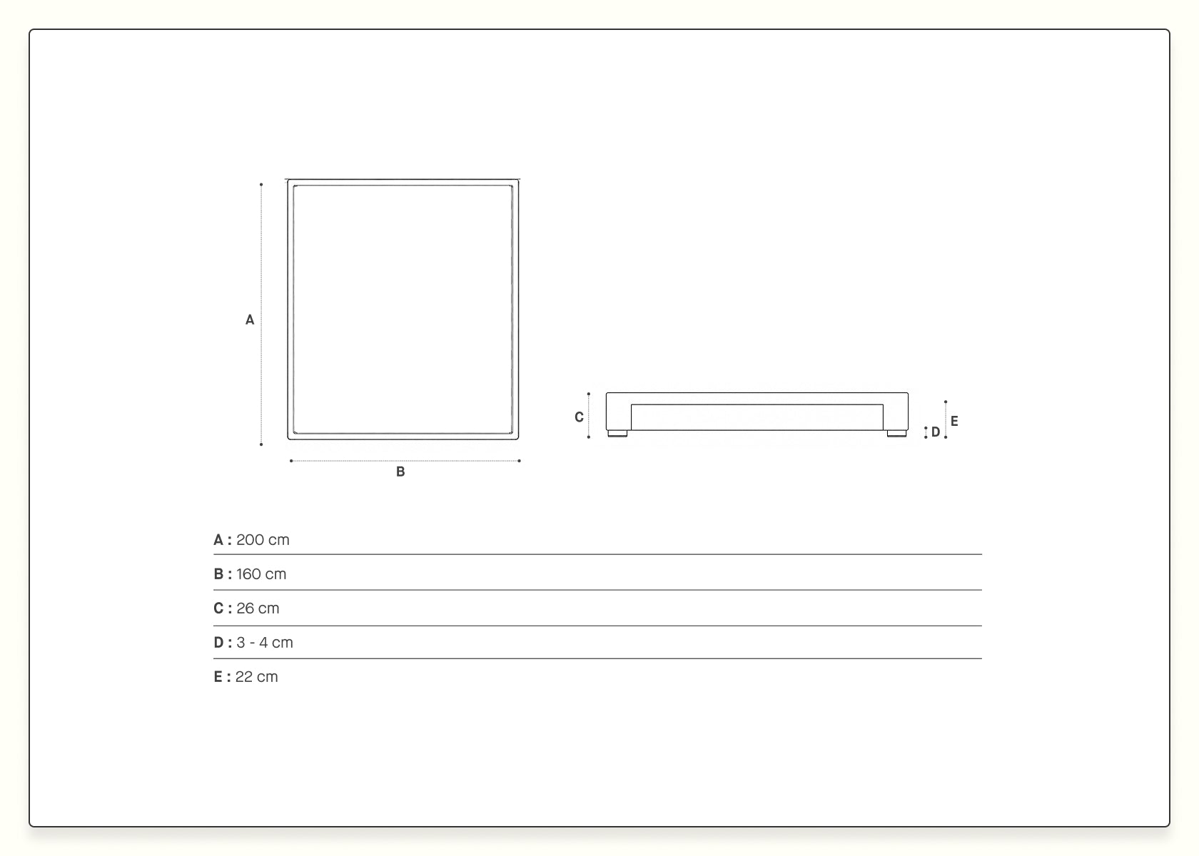 Estrado estofado com gavetas premium - LE LAC - Kipli