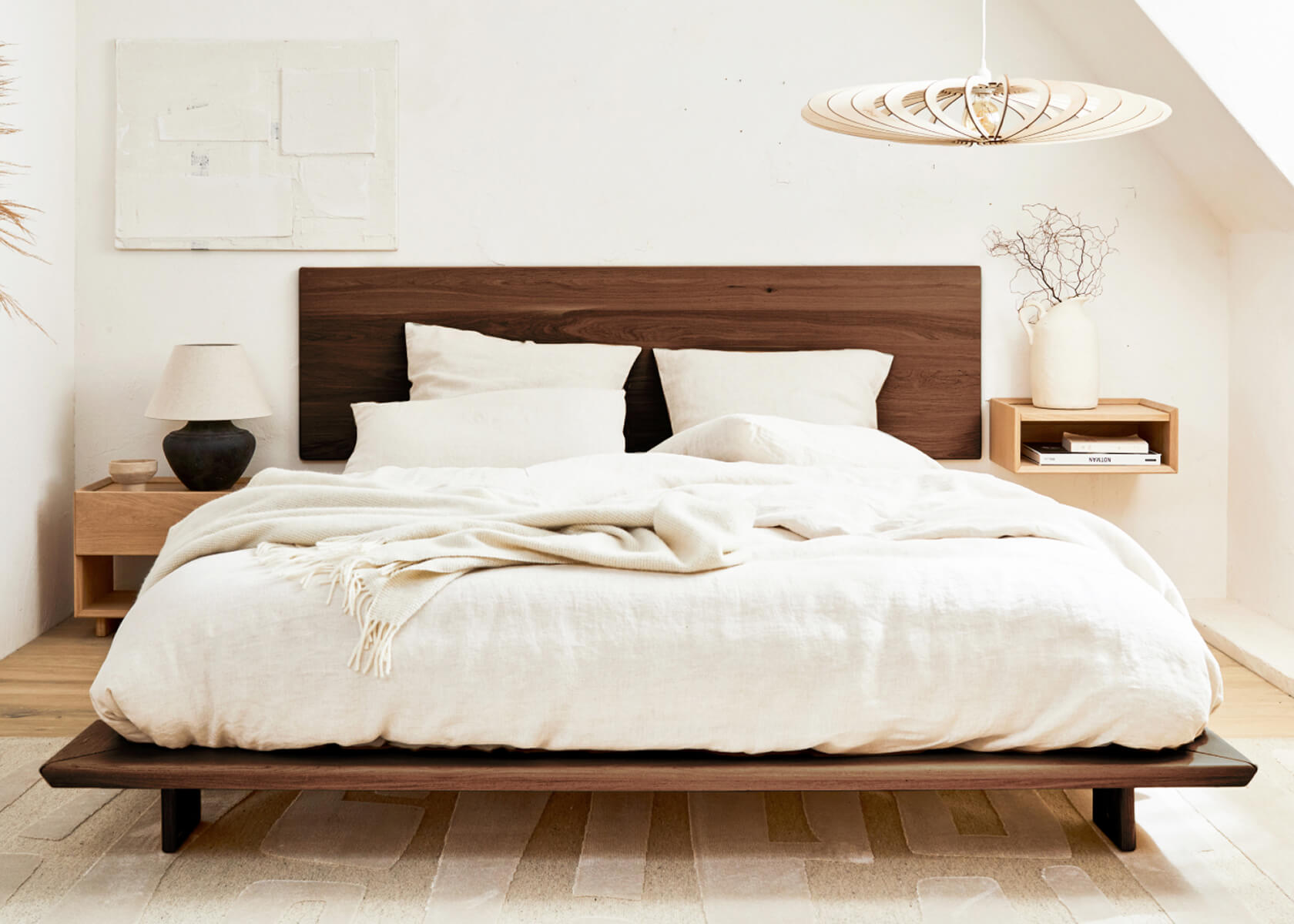 Lit plateforme en bois massif LIVIA - Kipli