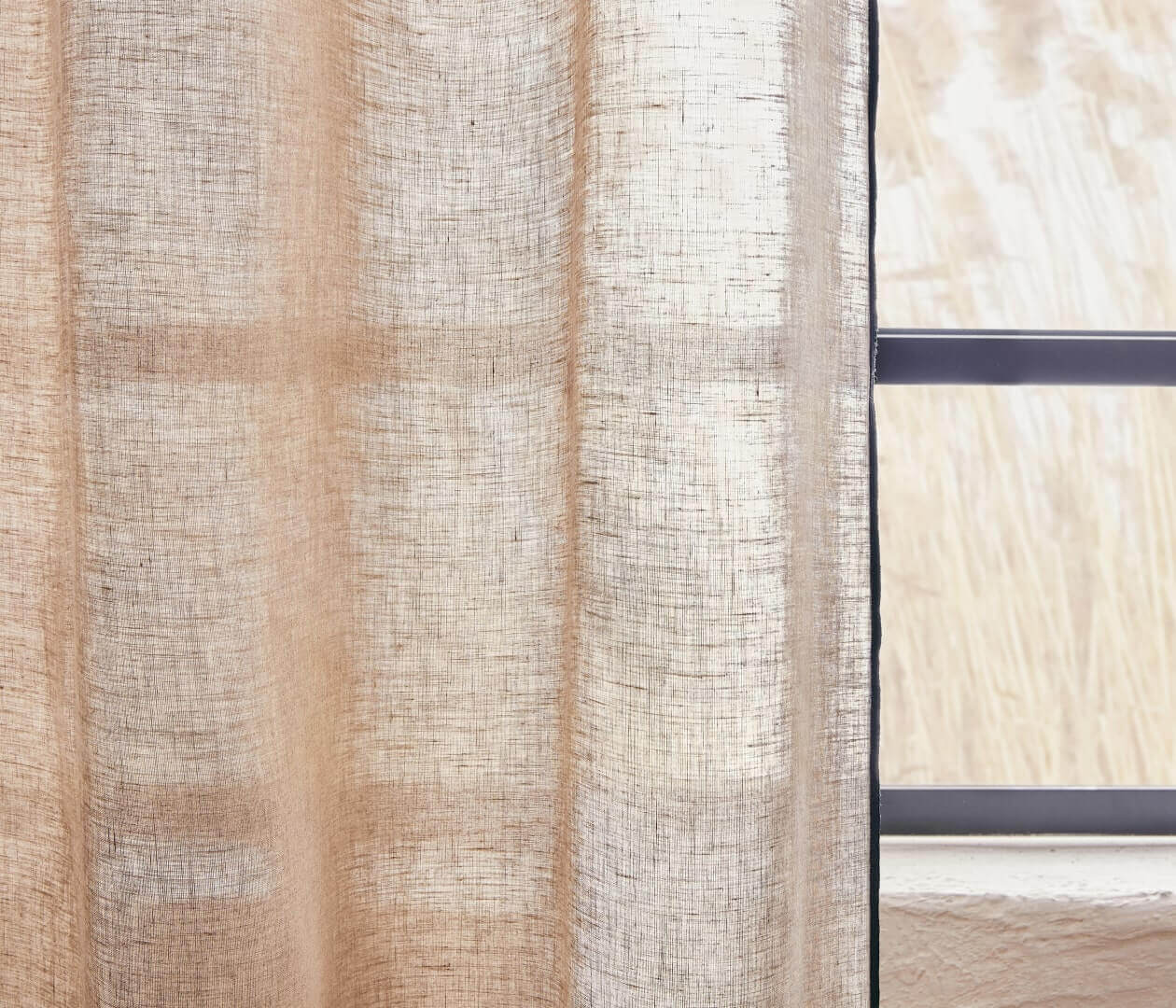 Lightweight LENO Washed Linen Panel Curtain - Kipli