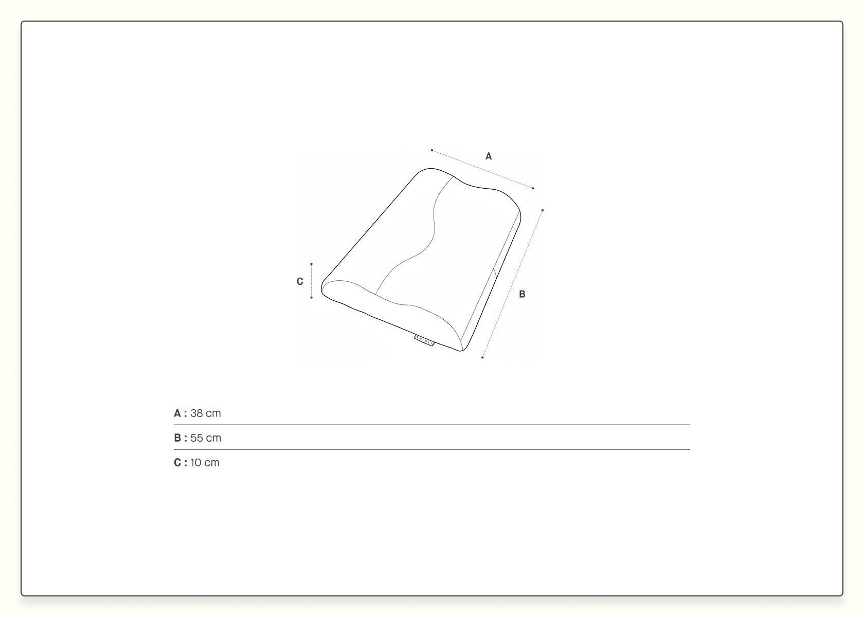 Almofada ergonómica de látex natural - Kipli