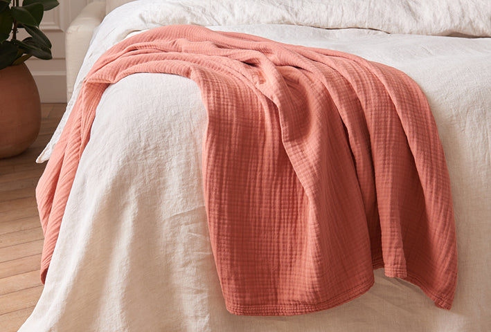 Plaid en gaze de coton biologique TIO - Kipli